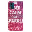 Wonderland Motorola Moto E13 flip case - Keep Calm and Sparkle Sale