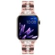 Zinc Alloy Band for Apple Watch Series 49mm - 45mm - 44mm - 42mm Rhinestones Decor Strap - Pink Online