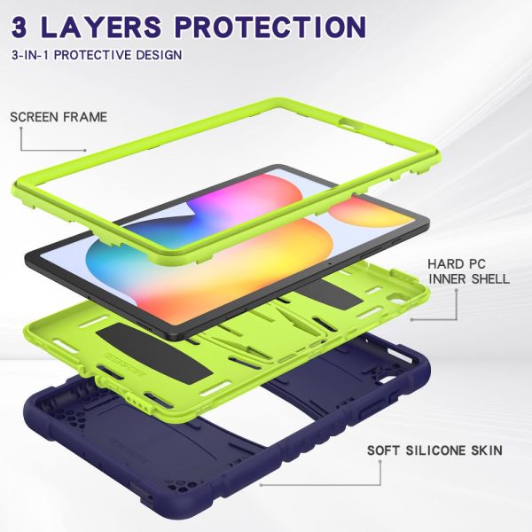 Samsung Galaxy Tab S6 Lite silicone cover with kickstand - Navy Blue   Lime Online