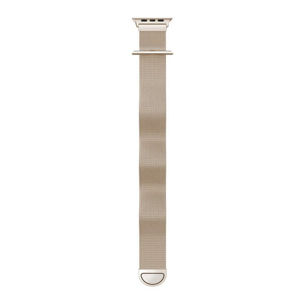 Apple Watch 42mm unique stainless steel watch band - Champagne Silver on Sale