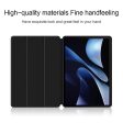 Huawei MatePad Air 12 (2024) Case Vegan Leather Flexible Back Trifold Stand Tablet Cover - Black Online Hot Sale