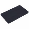 Xiaomi Redmi Pad SE 4G 8.7 inch Case Vegan Leather+Silicone Tri-Fold Stand Tablet Cover - Black Online Hot Sale