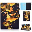 Lenovo Tab M10 cool pattern leather flip case - Gold Butterflies Online