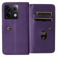 10-slot Xiaomi Poco X6   Xiaomi Redmi Note 13 Pro wallet case - Purple Discount