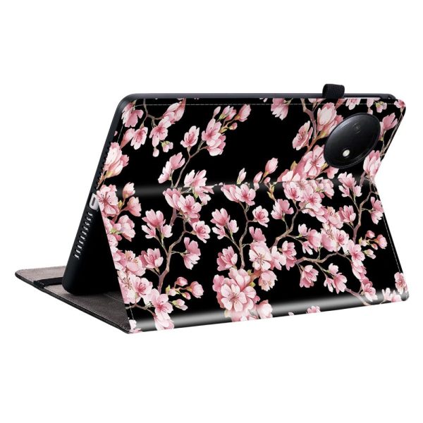 Xiaomi Redmi Pad SE 4G 8.7 inch Leather Case Pattern Printed Stand Tablet Cover with Card Slots - Plum Blossom Cheap