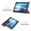 Lenovo Tab M10 tri-fold leather case - red Online Sale