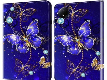 Xiaomi Redmi Pad SE 4G 8.7 inch Case Pattern Printed Leather Tablet Cover with Card Slot - Butterfly on Sale