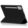 Lenovo Xiaoxin Pad Pro 12.7 inch Case Vegan Leather Flexible Back Trifold Stand Tablet Cover - Black Sale