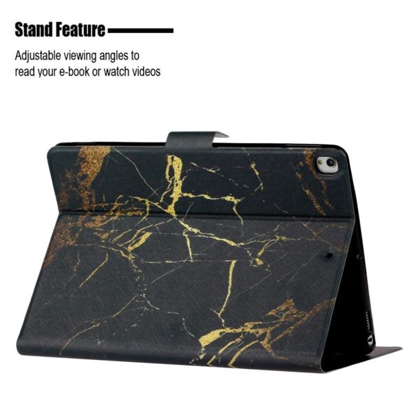 iPad 10.2 (2019) stylish pattern leather flip case - Gold Marble Supply