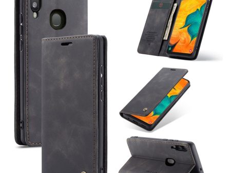 CaseMe Samsung Galaxy A40 Vintage Case - Black Cheap