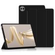 Huawei MatePad Pro 12.2 (2024) Case Vegan Leather Flexible Back Trifold Stand Tablet Cover - Black Online now