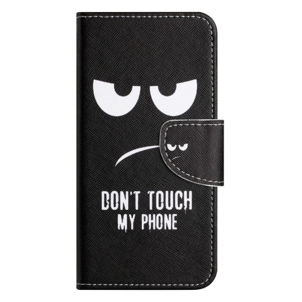 Wonderland Motorola Moto E13 flip case - Don t Touch My Phone Discount