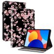 Xiaomi Redmi Pad SE 4G 8.7 inch Leather Case Pattern Printed Stand Tablet Cover with Card Slots - Plum Blossom Cheap