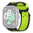 Xiaomi Redmi Watch 4 Dual Color Silicone Watch Band Wrist Strap - Black+Green Online Sale