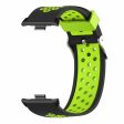 Xiaomi Redmi Watch 4 Dual Color Silicone Watch Band Wrist Strap - Black+Green Online Sale