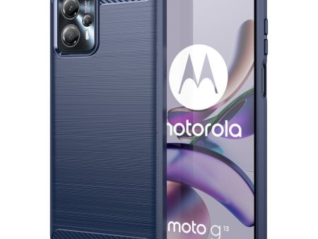 Carbon Flex case - Motorola Moto G23   G13 - Blue Cheap