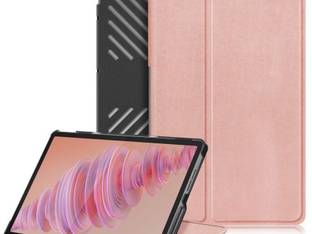 Lenovo Tab Plus 11.5-inch TB351FU Case Heat Dissipation Stand Leather Tablet Cover - Rose Gold Discount