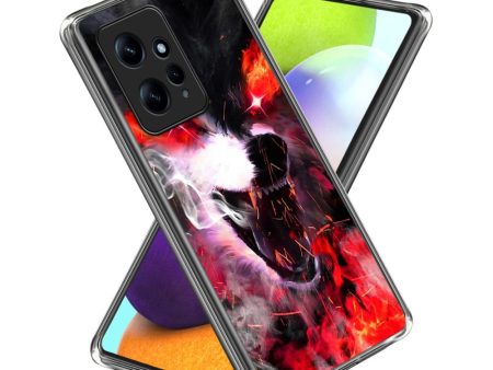 Deco Xiaomi Redmi Note 12 phone cover - Fierce Wolf Online now