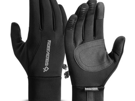 GOLOVEJOY Winter Cycling Anti-Slip Touchscreen Gloves – Black   M Supply