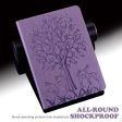 Xiaomi Redmi Pad SE 4G 8.7 inch Case Vegan Leather Stand Tree Deer Pattern Tablet Cover - Purple Supply