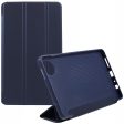 Xiaomi Redmi Pad SE 4G 8.7 inch Case Vegan Leather+Silicone Tri-Fold Stand Tablet Cover - Dark Blue Online