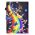 Lenovo Tab M10 cool pattern leather flip case - Rainbow and Butterfly Hot on Sale