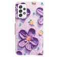 Wonderland Samsung Galaxy A52s 5G   A52 5G   A52 flip case - Purple Flower Sale