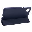 Xiaomi Redmi Pad SE 4G 8.7 inch Case Vegan Leather+Silicone Tri-Fold Stand Tablet Cover - Dark Blue Online