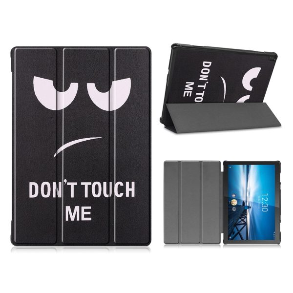 Lenovo Tab M10 FHD REL cool pattern leather flip case - Angry Face For Discount