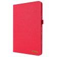 Red leather tablet cover for Samsung Galaxy Tab S9 Plus with a built-in stand and card holder Online Hot Sale