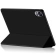 Huawei MatePad Air 12 (2024) Case Vegan Leather Flexible Back Trifold Stand Tablet Cover - Black Online Hot Sale