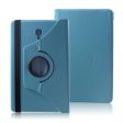 Samsung Galaxy Tab A 10.5 litchi texture leather flip case - Baby Blue Fashion