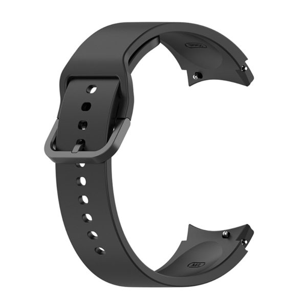 20mm silicone watch strap with color buckle for Samsung Watch - Black Supply