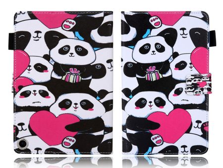 Amazon Fire HD 8 (2020) pattern leather flip case - Pandas Online Sale