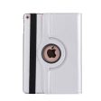 iPad (2017) litchi grain rotating PU leather case - Silver on Sale