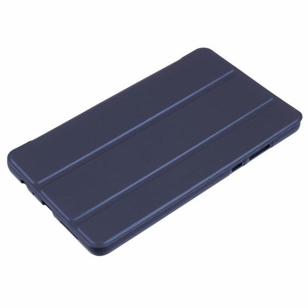 Xiaomi Redmi Pad SE 4G 8.7 inch Case Vegan Leather+Silicone Tri-Fold Stand Tablet Cover - Dark Blue Online