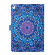 iPad 10.2 (2019) trendy patterned leather flip case - Purple Kaleidoscope Supply