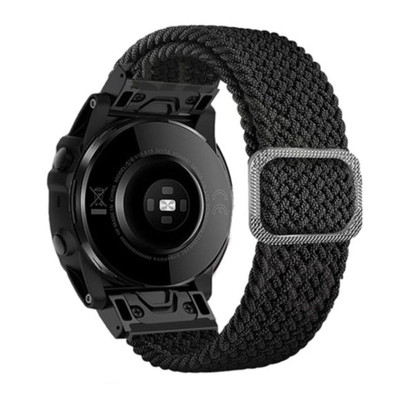 26mm nylon strap for Garmin and Coros watch with buckle - Black Online Sale