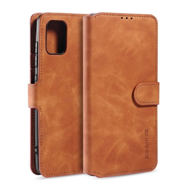 DG.MING Samsung Galaxy A51 Retro Case - Brown For Sale