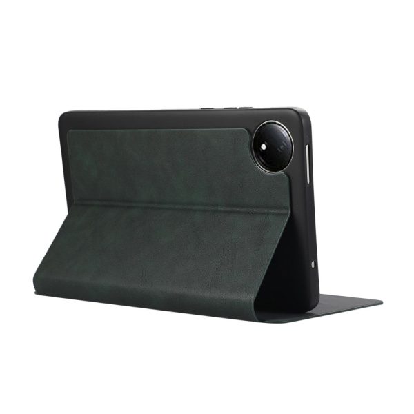 Xiaomi Redmi Pad SE 4G 8.7 inch Shockproof Case Vegan Leather Tablet Cover with Stand - Green Discount