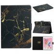 iPad 10.2 (2019) stylish pattern leather flip case - Gold Marble Supply