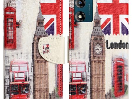 Wonderland Motorola Moto E13 flip case - London Big Ben For Cheap