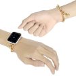 Apple Watch (41mm) stainless steel watch strap with pendant - Gold Cheap