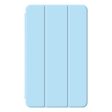 Xiaomi Redmi Pad SE 4G 8.7 inch Clear Back Case Tri-Fold Stand Leather Flip Tablet Cover - Sky Blue on Sale